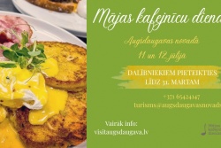 Piesakies Mājas kafejnīcu dienām Augšdaugavas novada Tūrisma nodaļa
